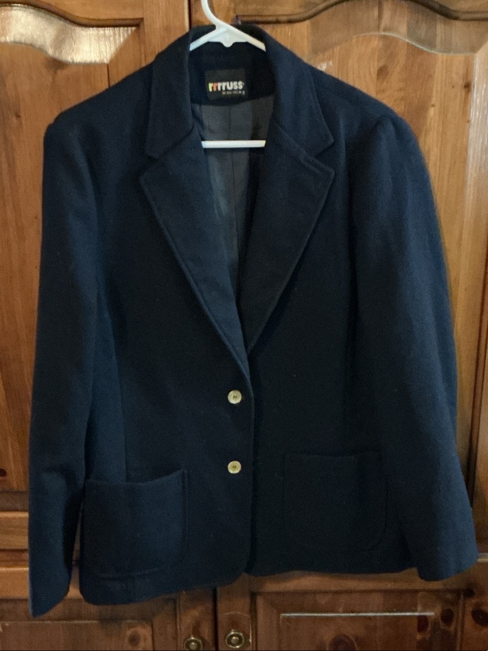 Russ Dark Navy Double Button Lined Blazer Good condition